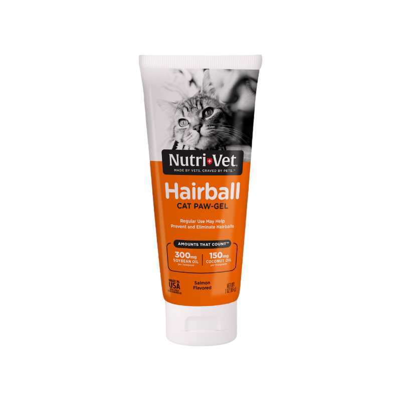 NutriVet Cat Hairball Paw Gel Salmon 3oz