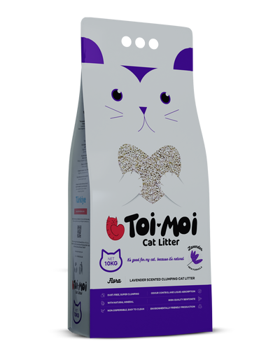 Toi Moi Clumping Cat Litter 10kg (Lavender Scent)