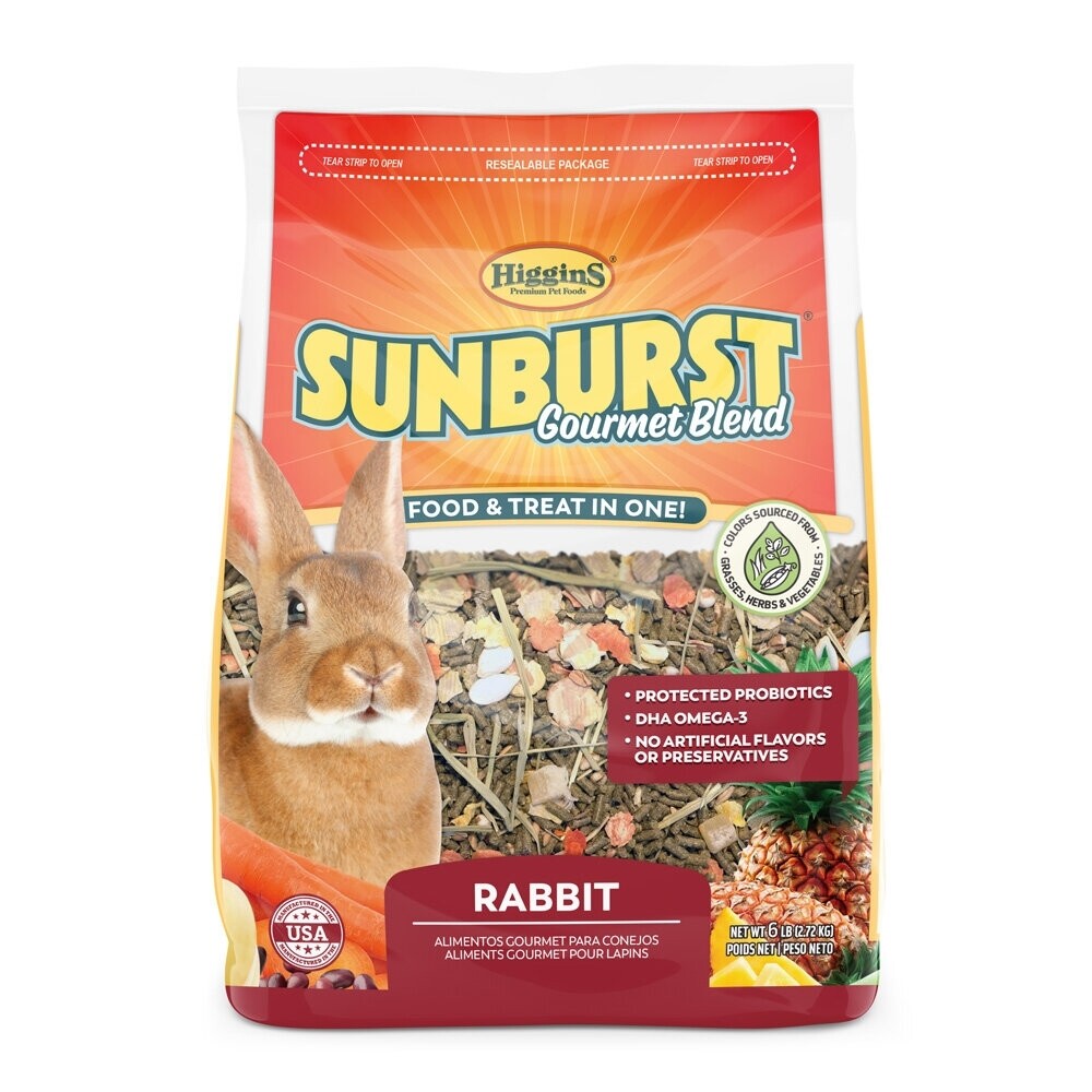 Sunburst Gourmet Blend Rabbit Food 6lb