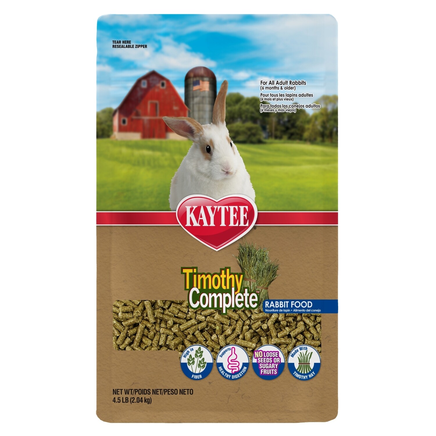 Kaytee Timothy Complete Rabbit Food 4.5lb