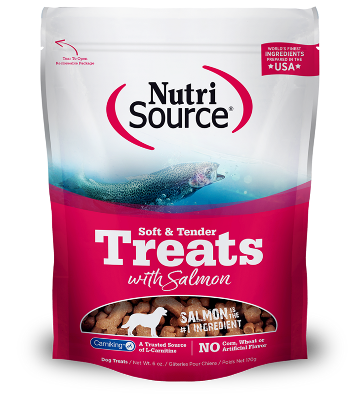 NutriSource Soft and Tender Dog Treats Salmon 6oz