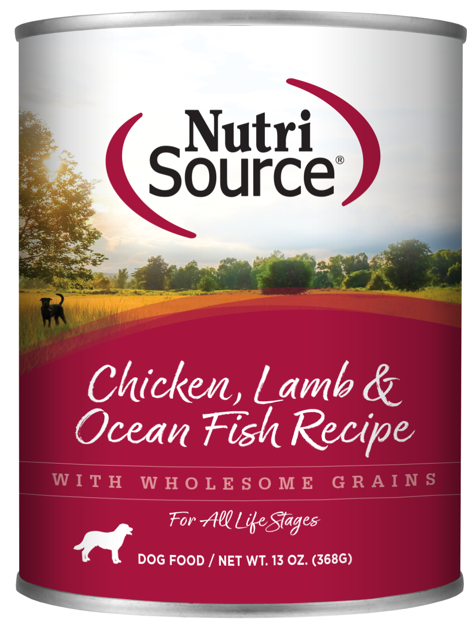 NutriSource Chicken, Lamb and Ocean Fish Can 13oz