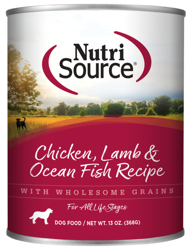 NutriSource Chicken, Lamb and Ocean Fish Can 13oz