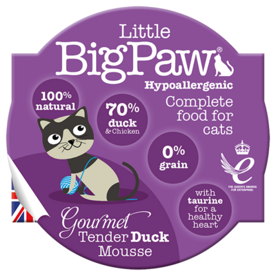 Little Big Paw Gourmet Tender Duck Mousse for Cats 85g