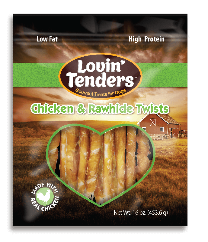 Lovin&#39; Tenders Chicken and Rawhide Twists 16oz