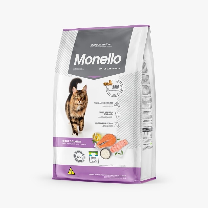 Monello Adult Sterilized Cats Salmon and Turkey 1kg