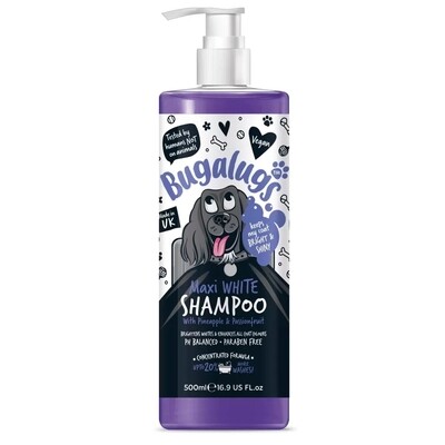 Bugalugs Maxi White Pet Shampoo 500ml