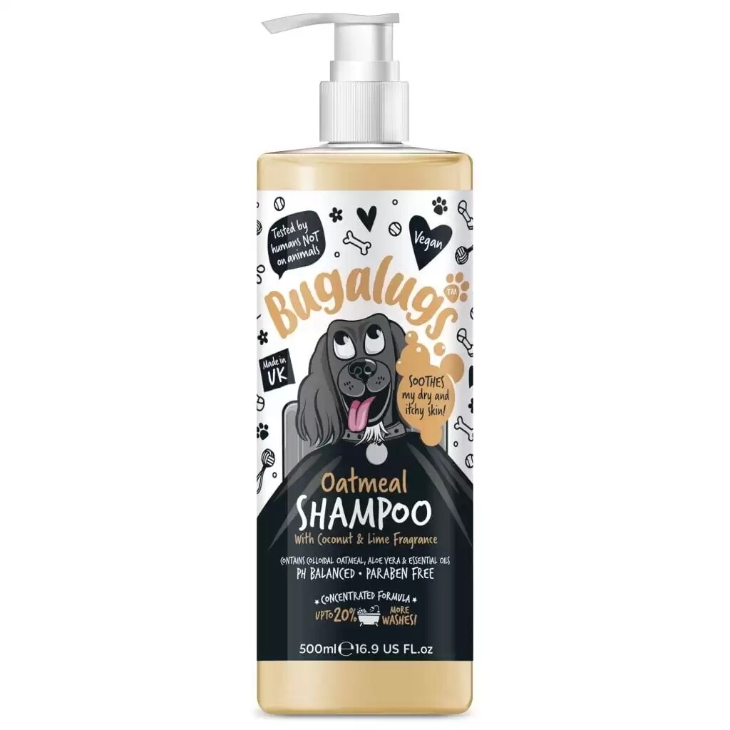 Bugalugs Oatmeal, Coconut &amp; Lime Pet Shampoo 500ml
