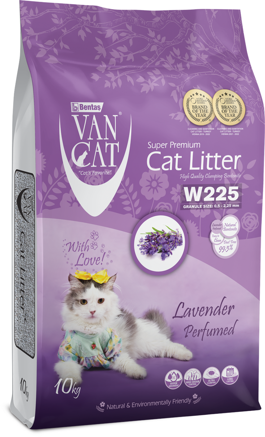 Van Cat Super Premium Clumping Cat Litter Lavender 10kg (22lb)