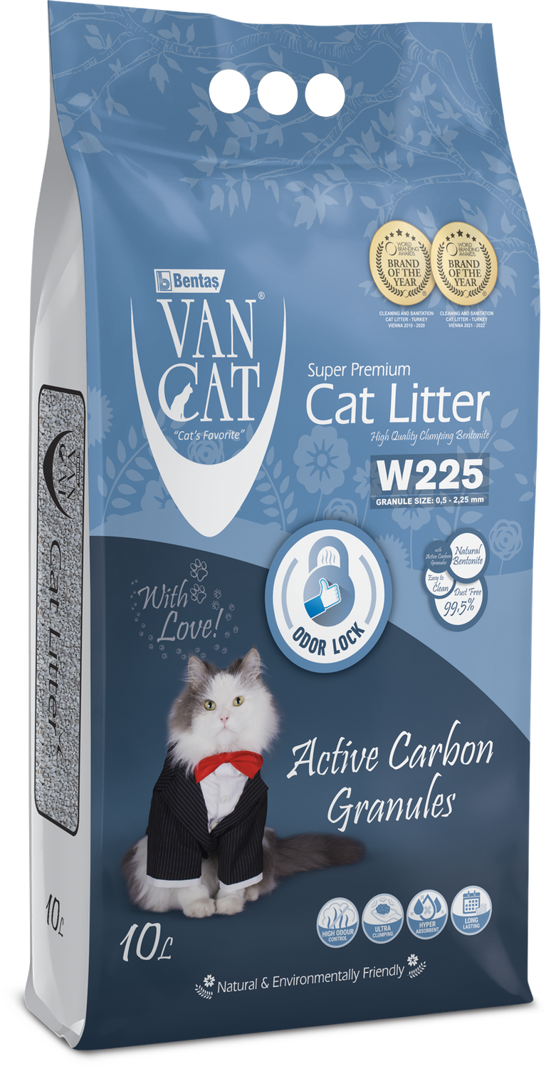 Van Cat Super Premium Clumping Cat Litter Active Carbon Grandules 10L (18.5lb)