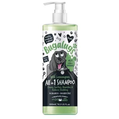 Bugalugs All in One Shed Control Wild Lemongrass Pet Shampoo 500ml