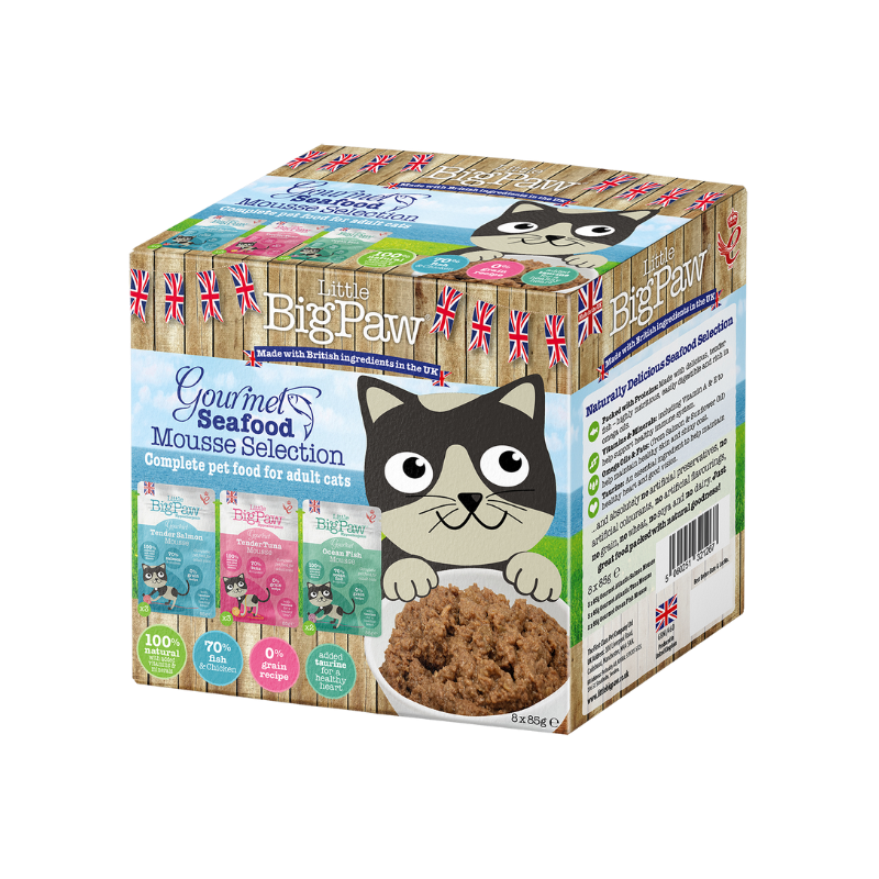 Little Big Paw Gourmet Seafood Mousse Selection 8 × 85g