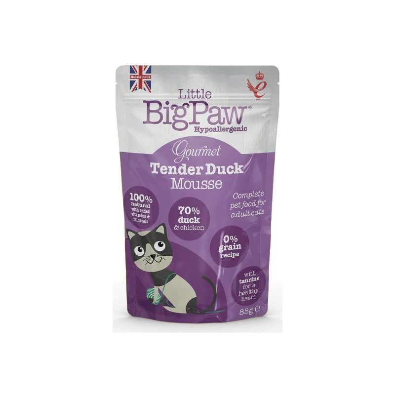 Little Big Paw Gourmet Tender Duck Mousse for Cats 85g