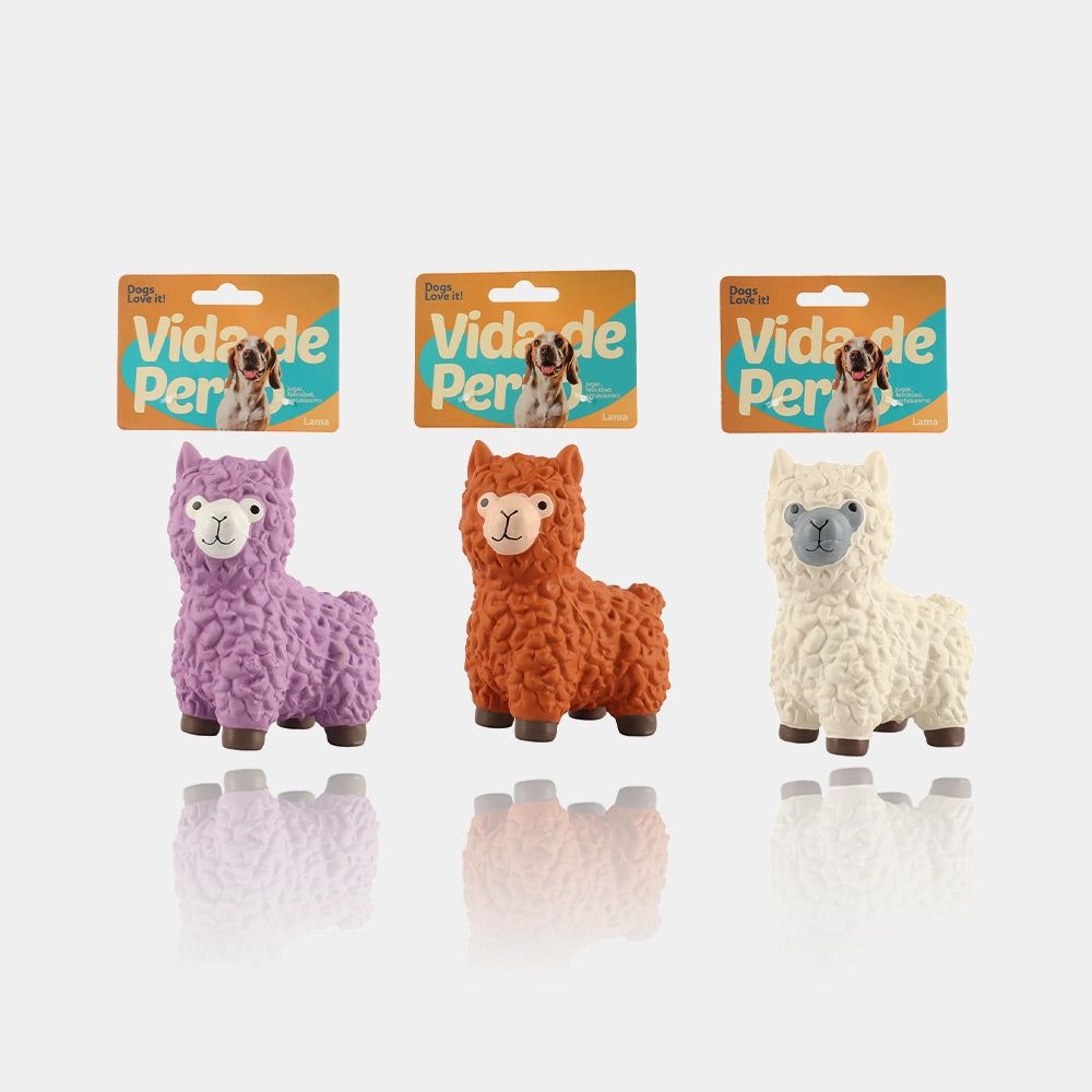 Vida de Perro Latex Llama Squeak Toy