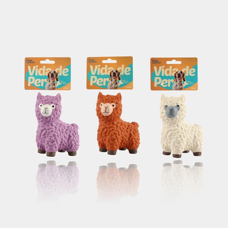 Vida de Perro Latex Llama Squeak Toy