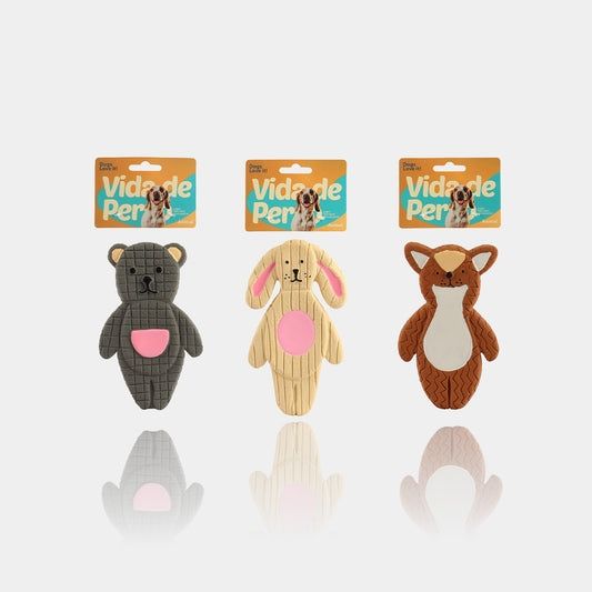 Vida de Perro Latex Flat Animal Squeak Toy