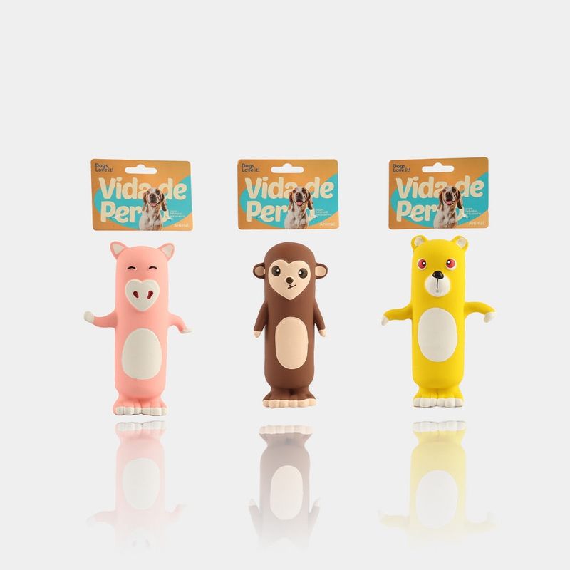 Vida de Perro Latex Long Body Animal Squeak Toy