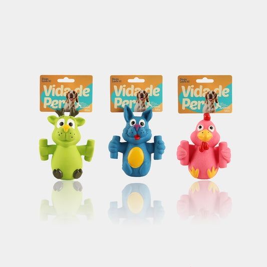 Vida de Perro Latex Animals Squeak Toy