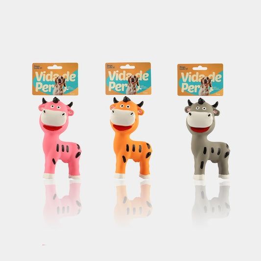 Vida de Perro Latex Cow Squeak Toy