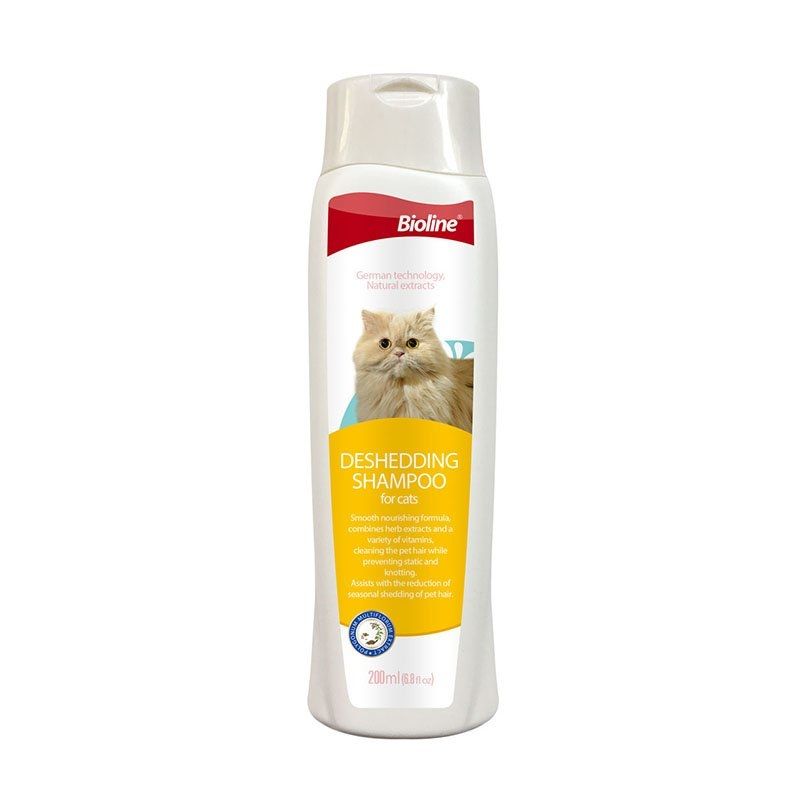 Bioline Deshedding Shampoo for Cats 200ml