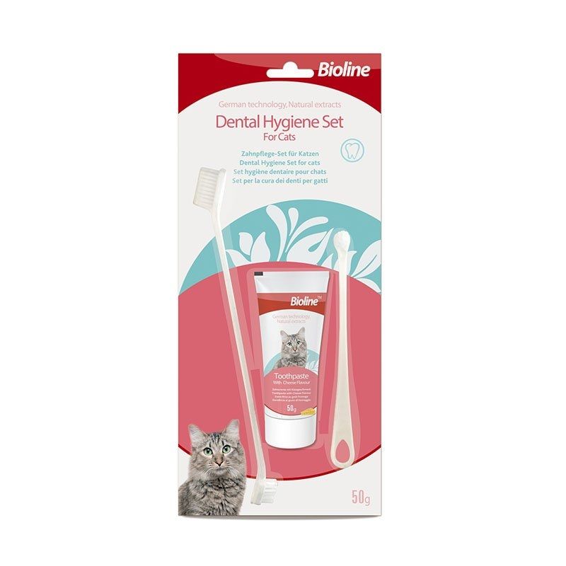Bioline Dental Hygiene Set for Cats