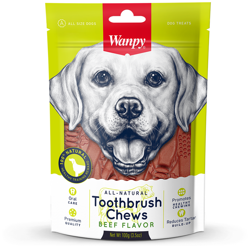 Wanpy Beef Flavor Toothbrush Treats