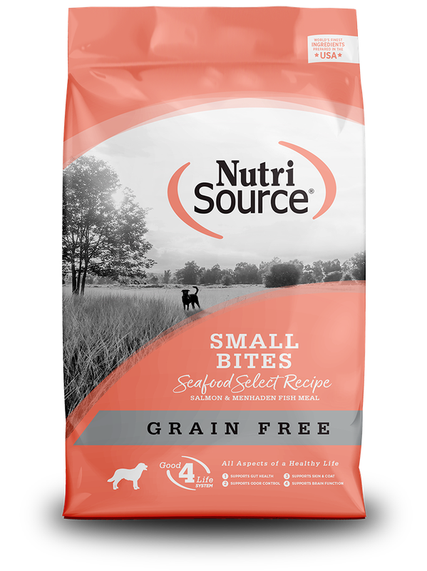 NutriSource Grain Free Small Bites Seafood Select 12lb