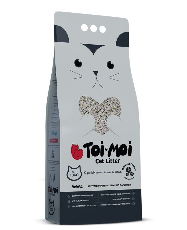 Toi Moi Clumping Cat Litter 10kg (Activated Carbon)