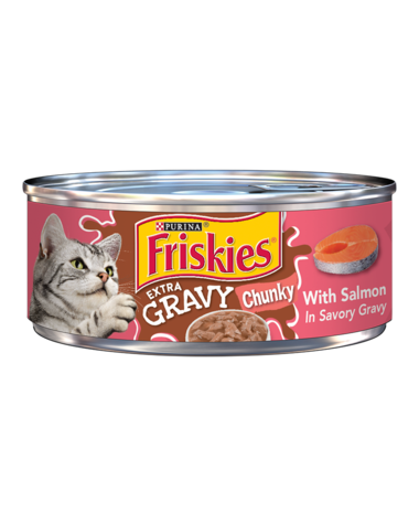 Friskies Extra Gravy Chunky Salmon Dinner  5.5oz