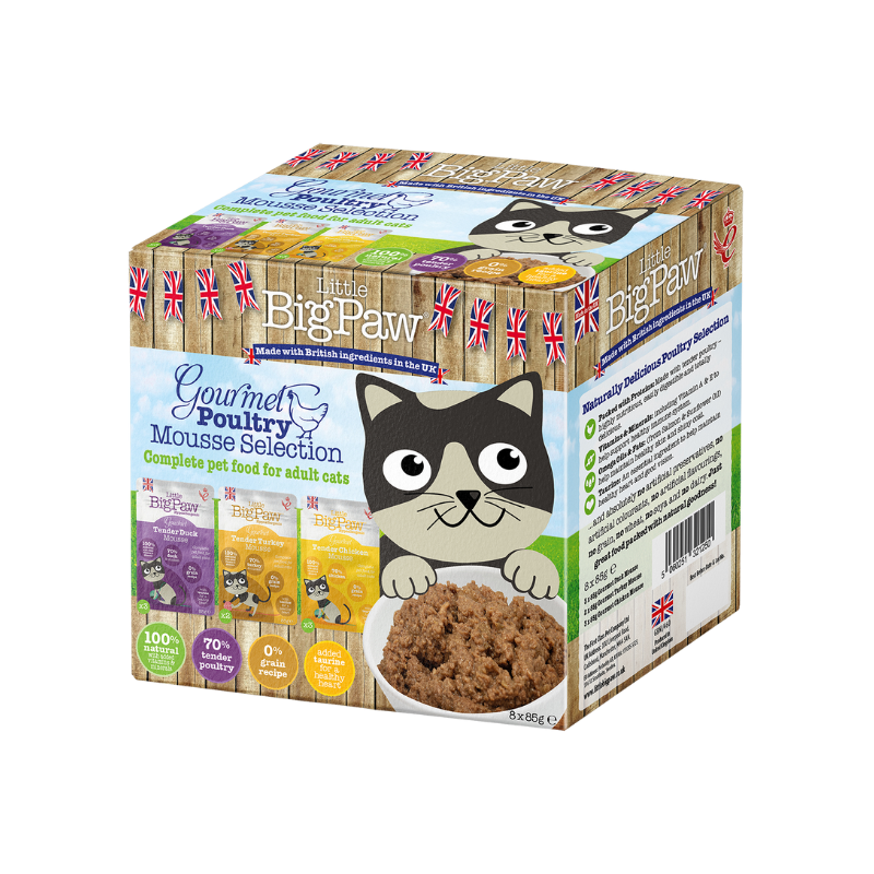 Little Big Paw Gourmet Poultry Mousse Selection 8 × 85g