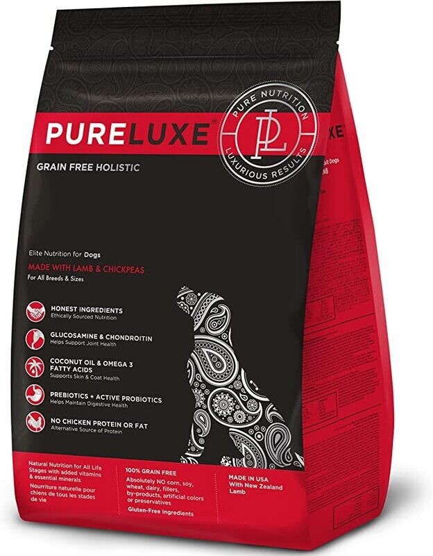 Pure Luxe Grain Free Lamb and Chickpeas 22lbs