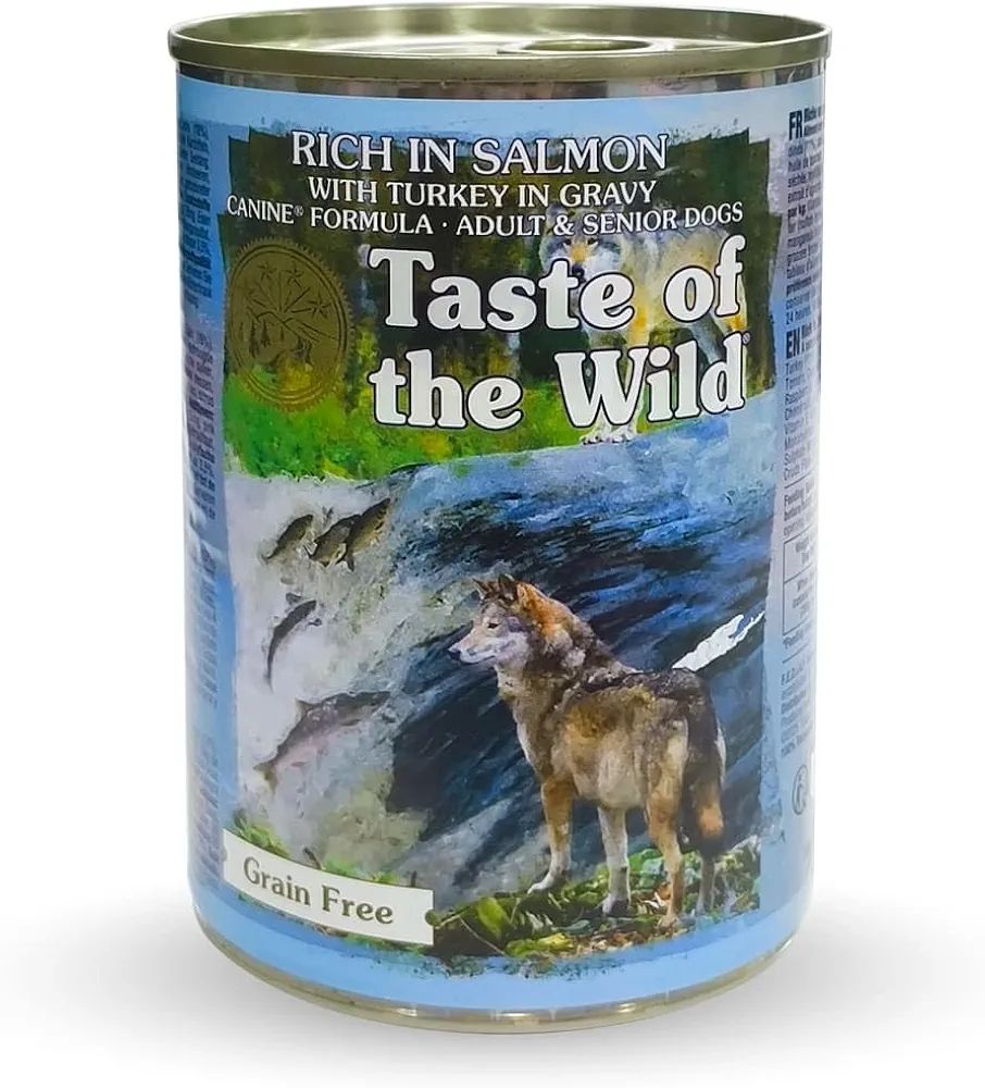 Taste of the Wild Rich in Salmon with Turkey in Gravy Can 390g