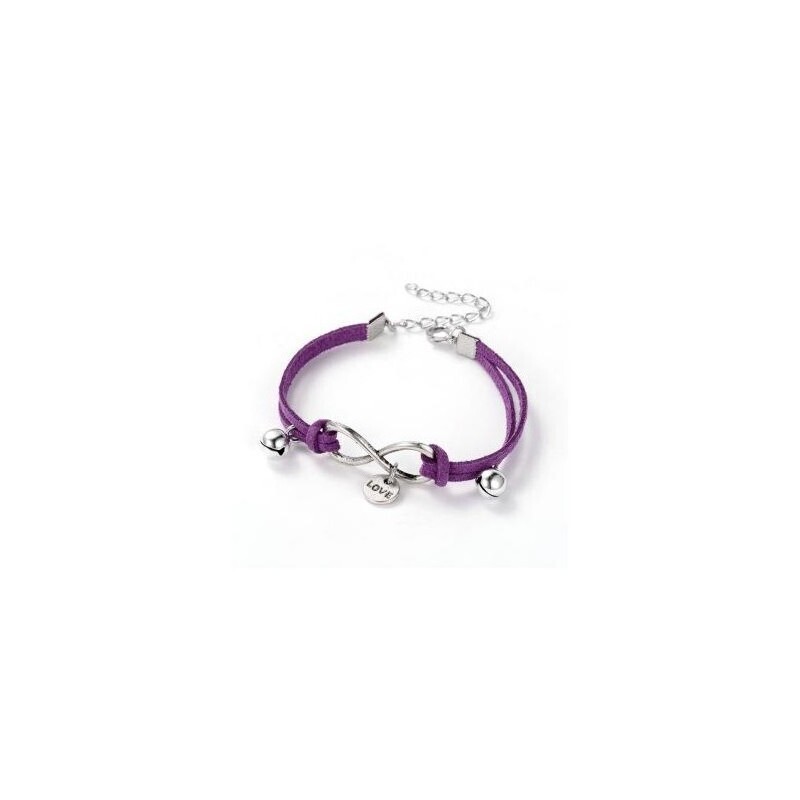 PULSERA INFINITO LOVE COLOR LILA