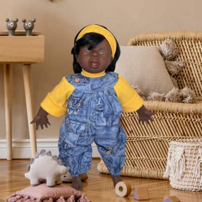 Tatjana Down Syndrome Doll: Dark Curley Hair & Beautiful Eyes Baby Girl Doll