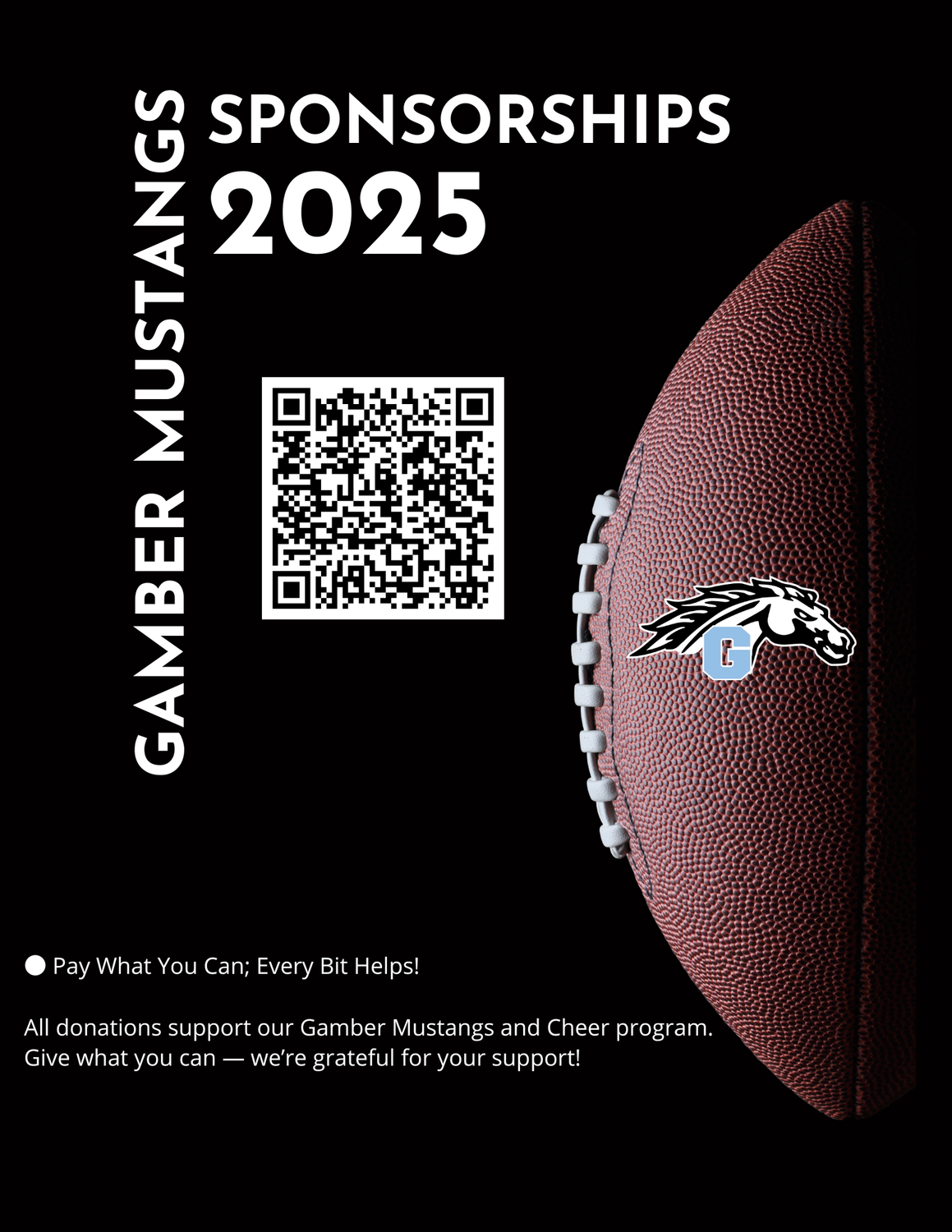 Support the MUSTANGS – Pay What You Can!