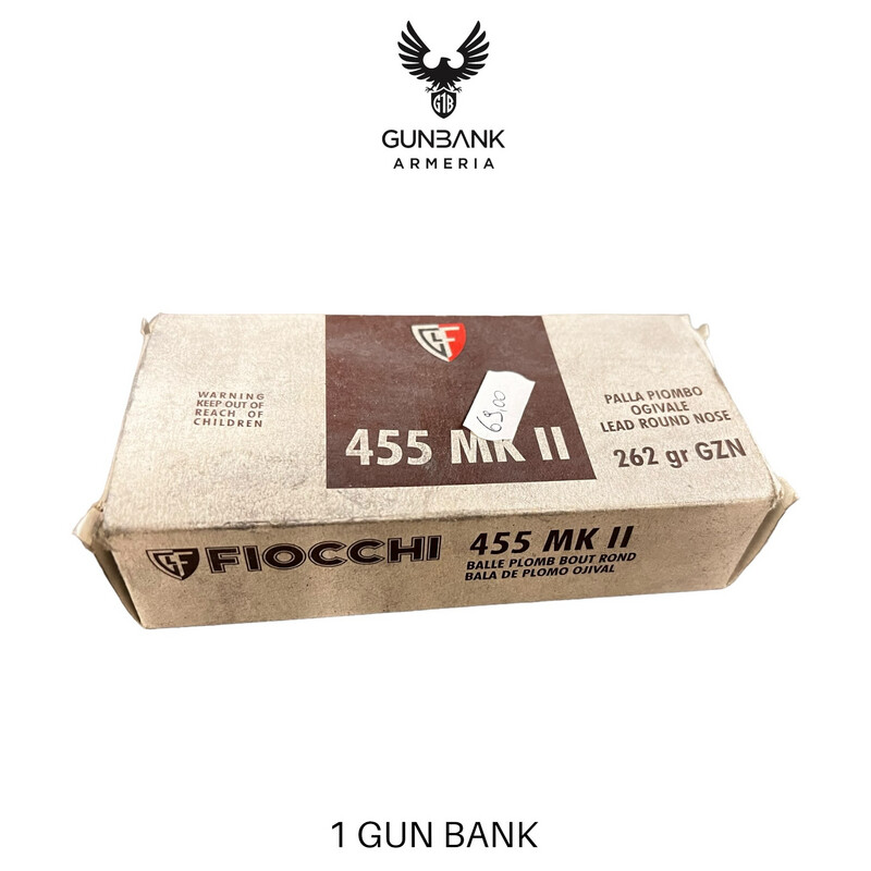 Fiocchi 455 MK II palla piombo ogivale 262gr