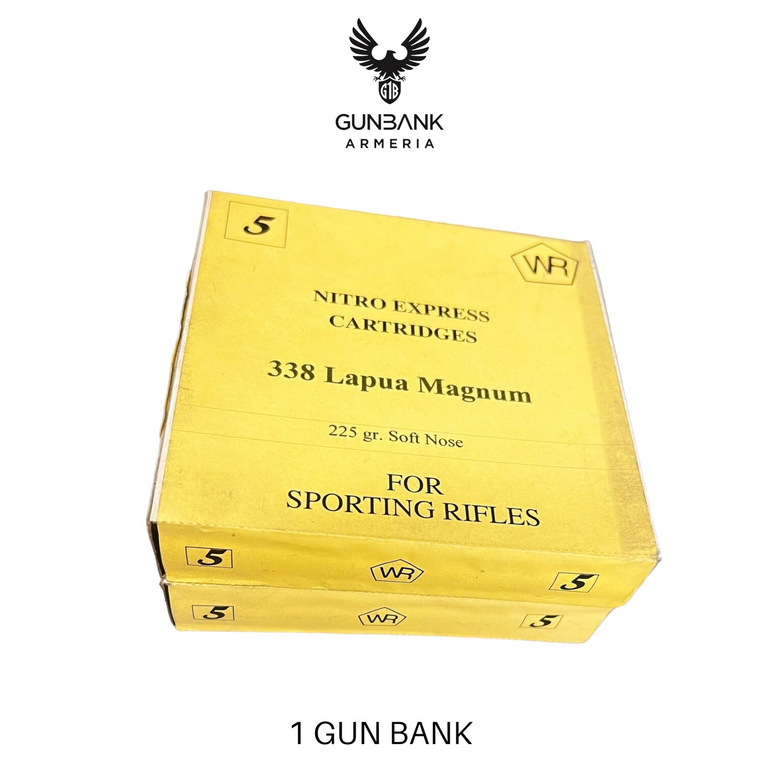 WR 338 Lapua Magnum 225 gr soft nose