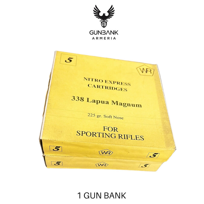 WR 338 Lapua Magnum 225 gr soft nose