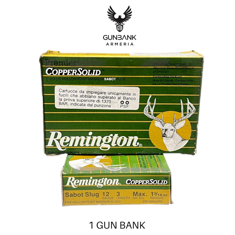 Remington Cooper Solid Sabolt Slug 12