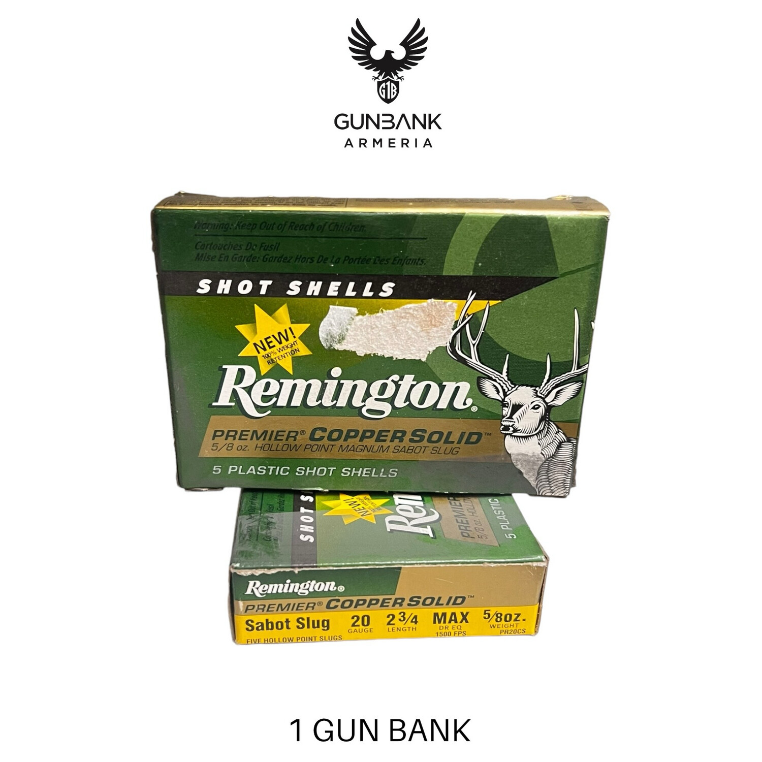 Remington Premier Cooper Solid Sabolt Slug 20