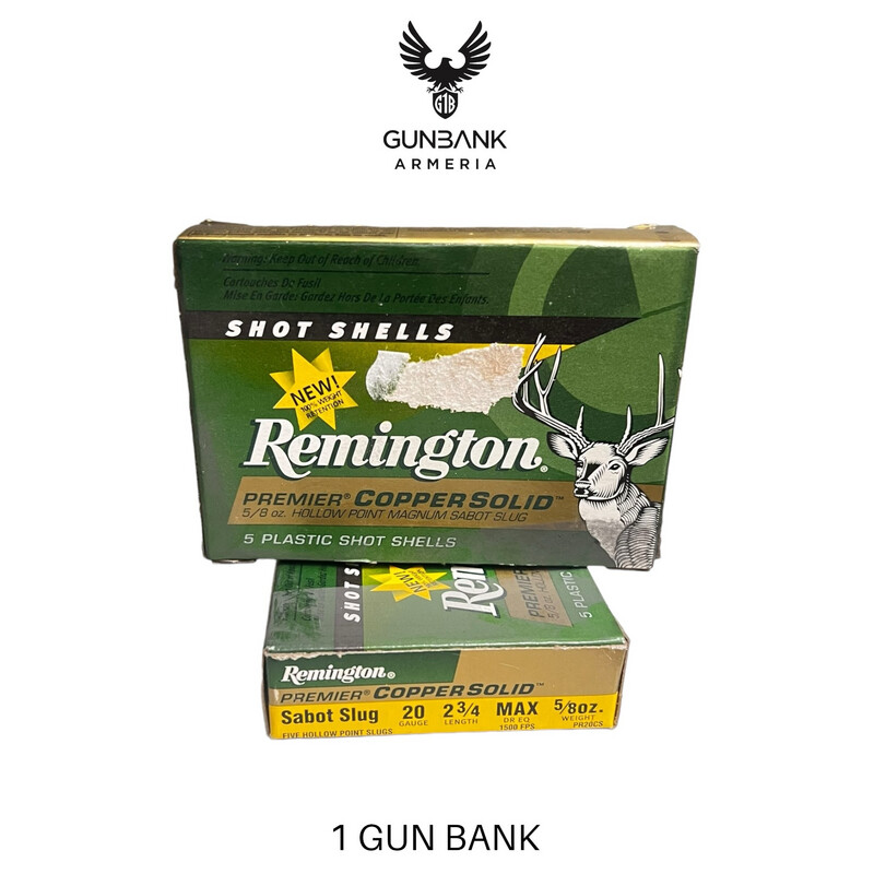 Remington Premier Cooper Solid Sabolt Slug 20