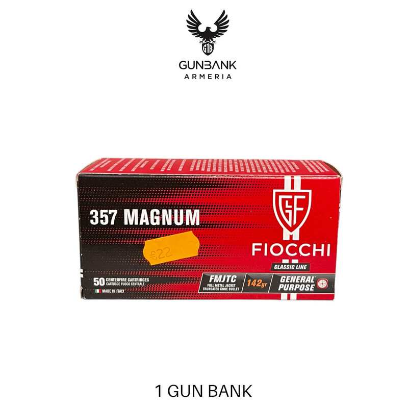 Fiocchi 357 magnum FMJTC 142gr