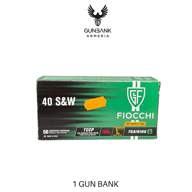 Fiocchi 40 S&amp;W TCCP 180gr