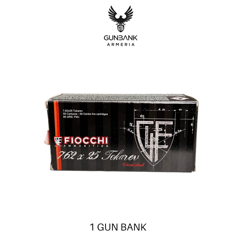 Fiocchi 7,62x25 Tokarev
