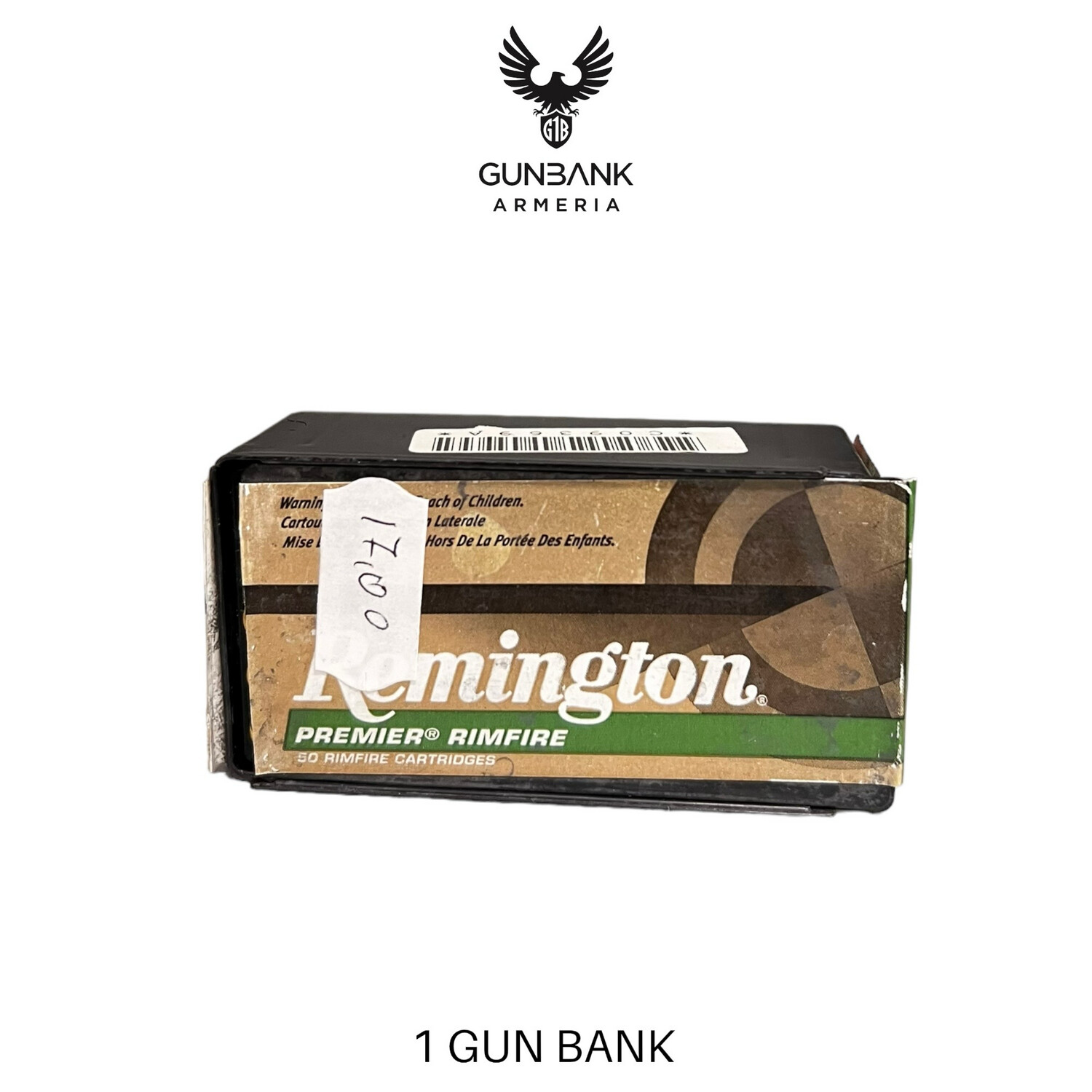 Remington  premier match 17 Mach 2 17gr accutip - V BOAT TAIL PR17LR