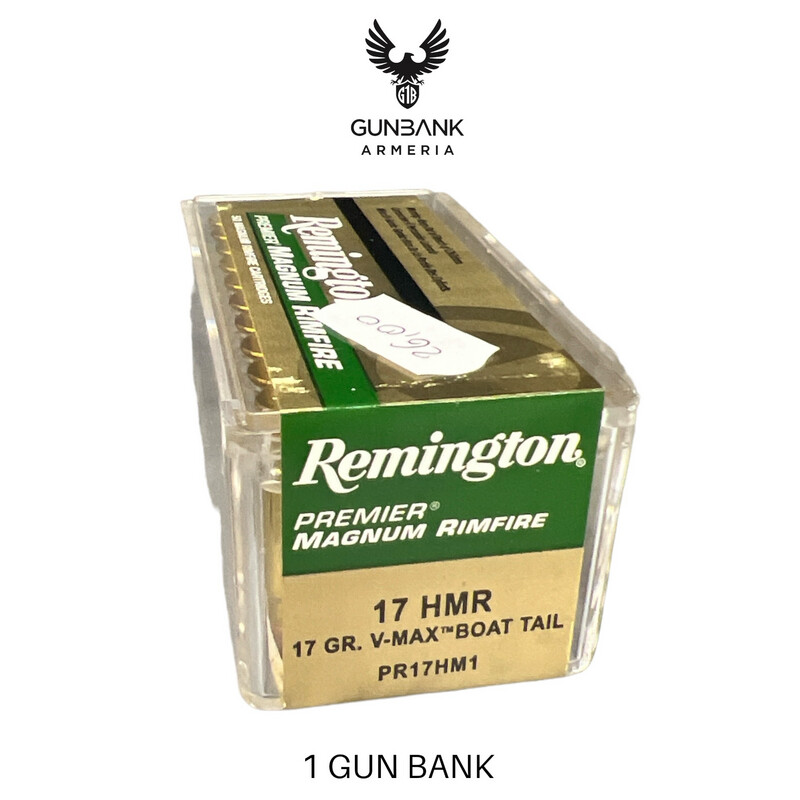 Remington  premier magnum rimfire 17gr - V MAX BOAT TAIL PR17HM1