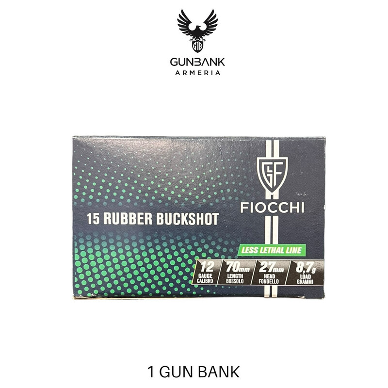 Fiocchi 12 Rubber Buckshot less lethal line