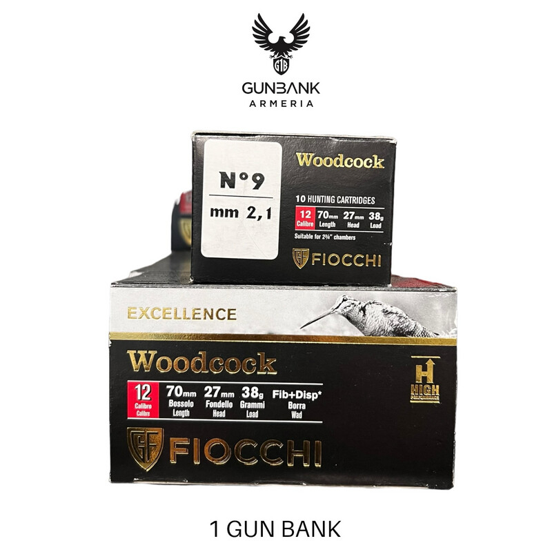 Fiocchi Exellence Woodcock 12 piombo 9