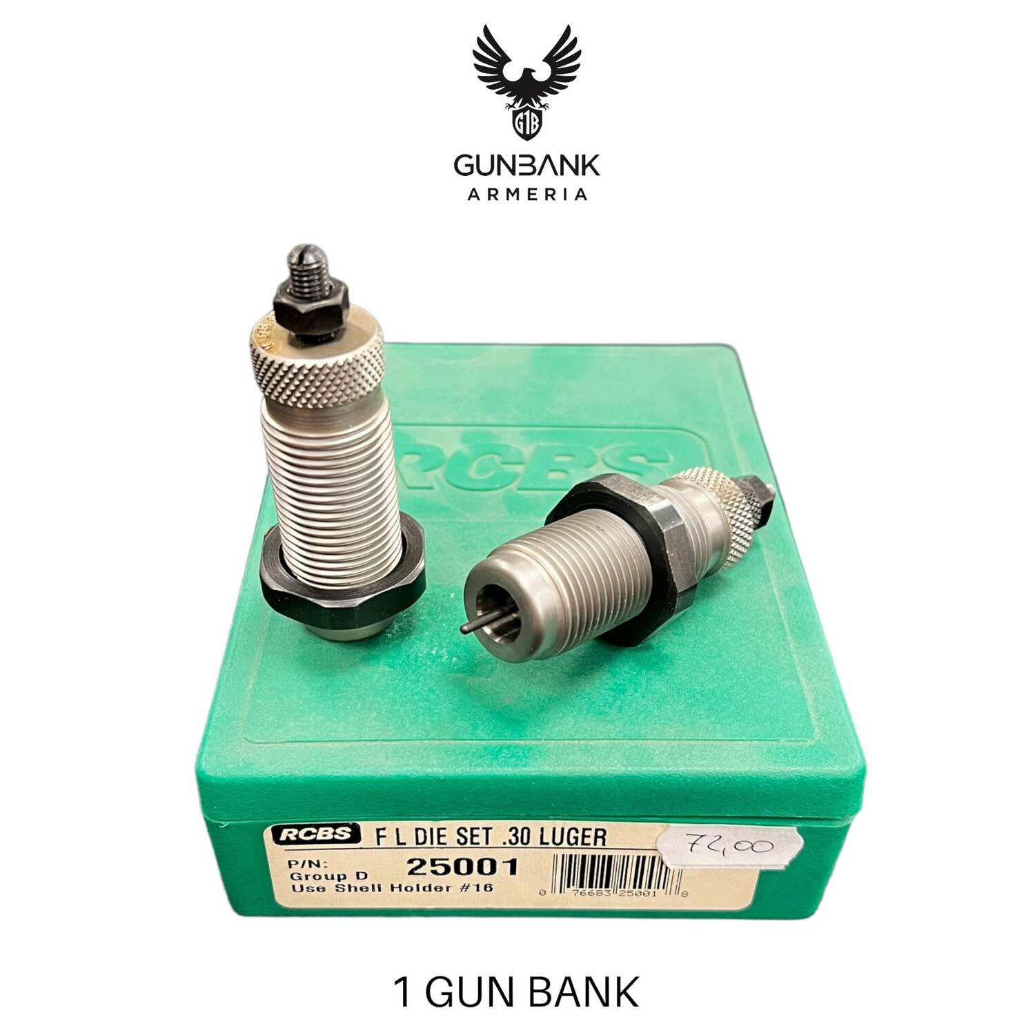 RCBS F L DIE SET. 30LUGER 25001