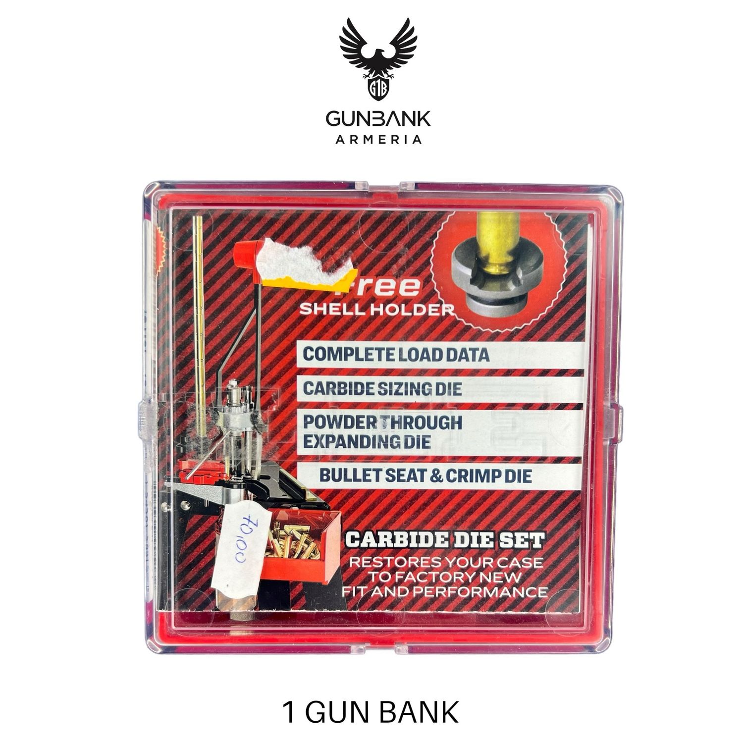 Lee Reloading dies con Shell Holder cal. 9mm luger, 9 mm parabellum